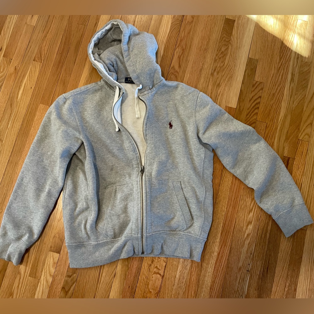 Ralph Lauren Gray Zip-Up Hoodie